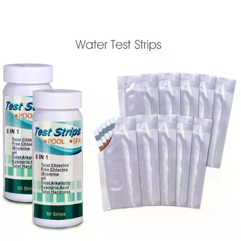 Marine Test Kit - 50 個/ボトル 6 in 1 多目的塩素