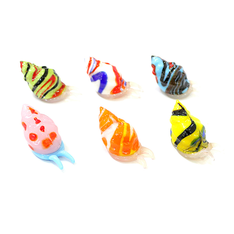 Marine Aquarium & Regional Centre Reviews - かわいいmuranoガラス海洋動物小像ミニチュア海カタツムリ置物ホームデスクトップリビングルーム妖精ガーデンミニチュア風景盆栽水族館装飾アクセサリー