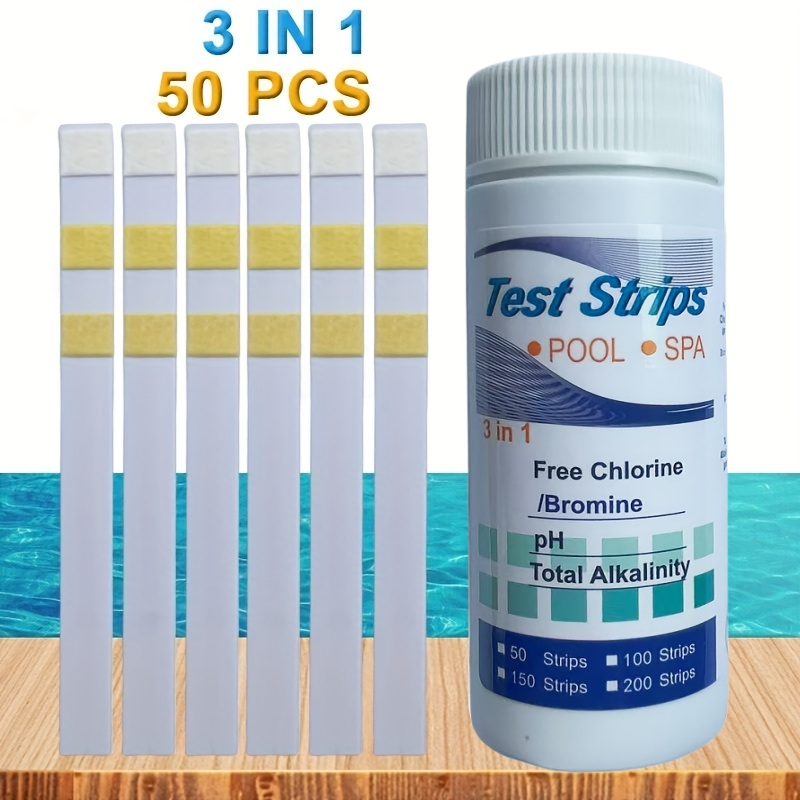 Marine Test Kit - 塩素 PH テストストリップ SPA スイミングプール水族館の水槽水テスター紙残留塩素 PH