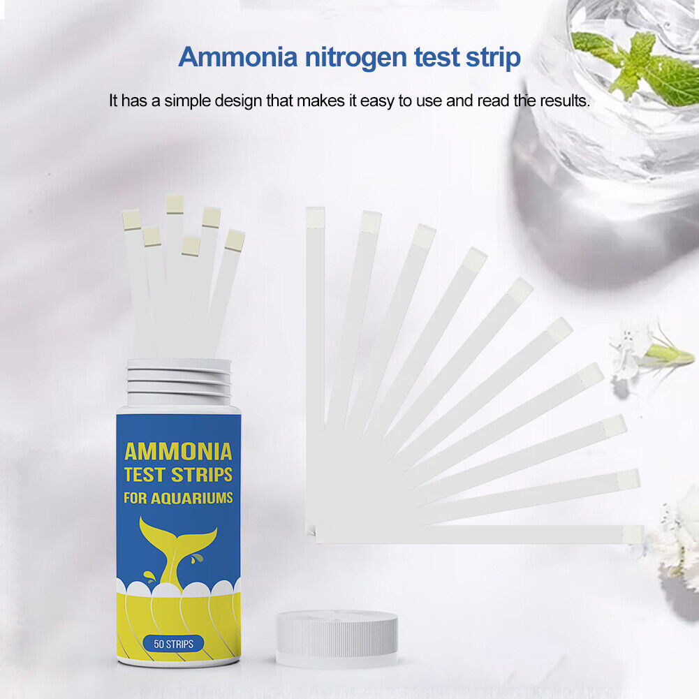 Marine Test Kit - アンモニア窒素クイック水質検査ストリップ水槽ウェルビーイングクイック水質検査ストリップペーパーキット