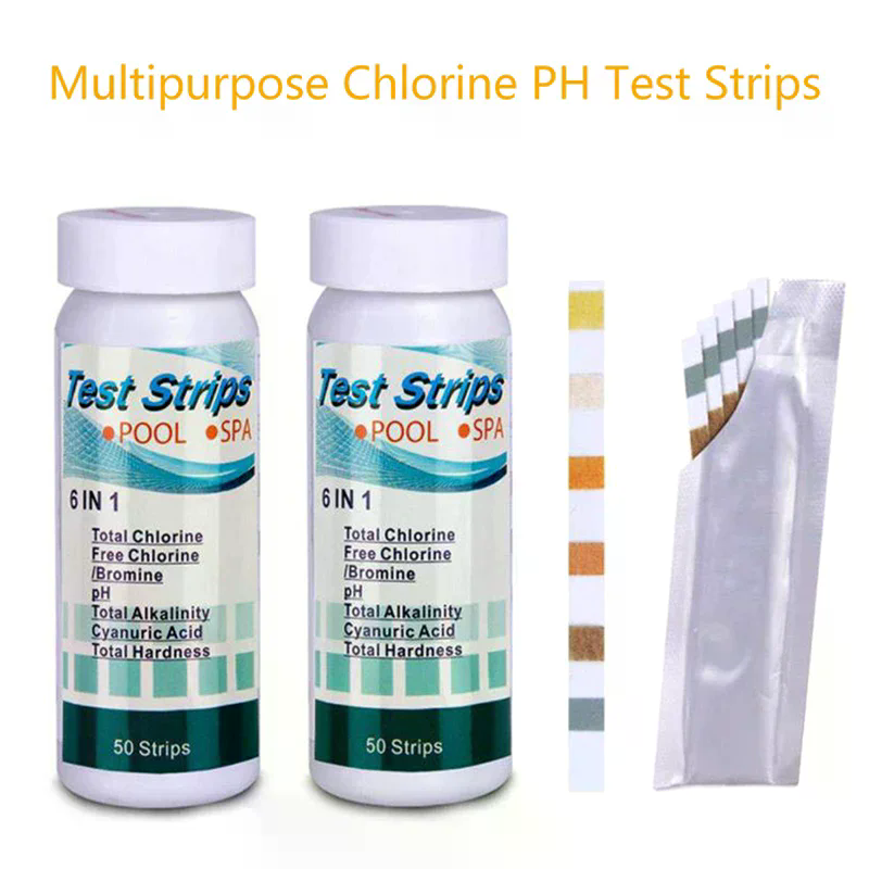 50 個/ボトル 6 in 1 多目的塩素 PH テストスト - Marine Test Kit のレビューと価格