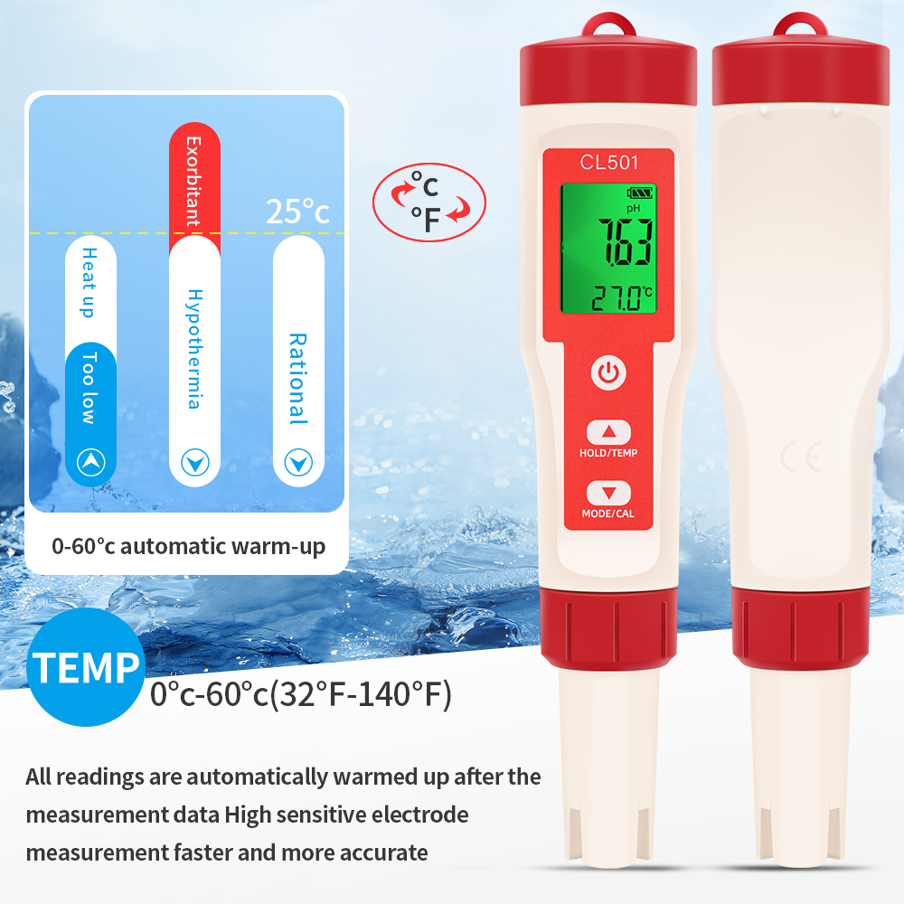 デジタル水質検出器,温度計,スイミングプール用塩素テスター, - Marine Test Kit のレビューと価格
