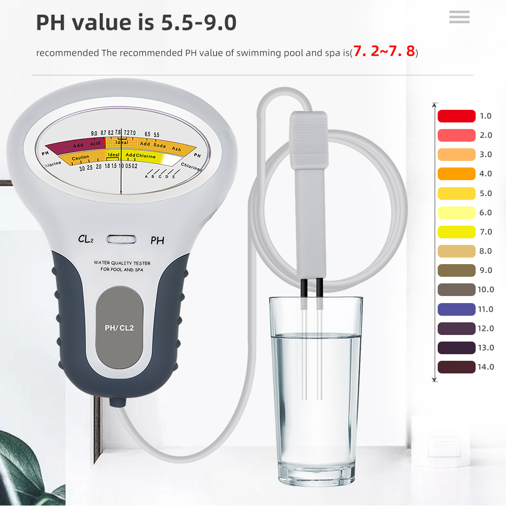 2 in 1水質テスター,塩素検出器,PHおよびCL2メータ - Marine Test Kit のレビューと価格