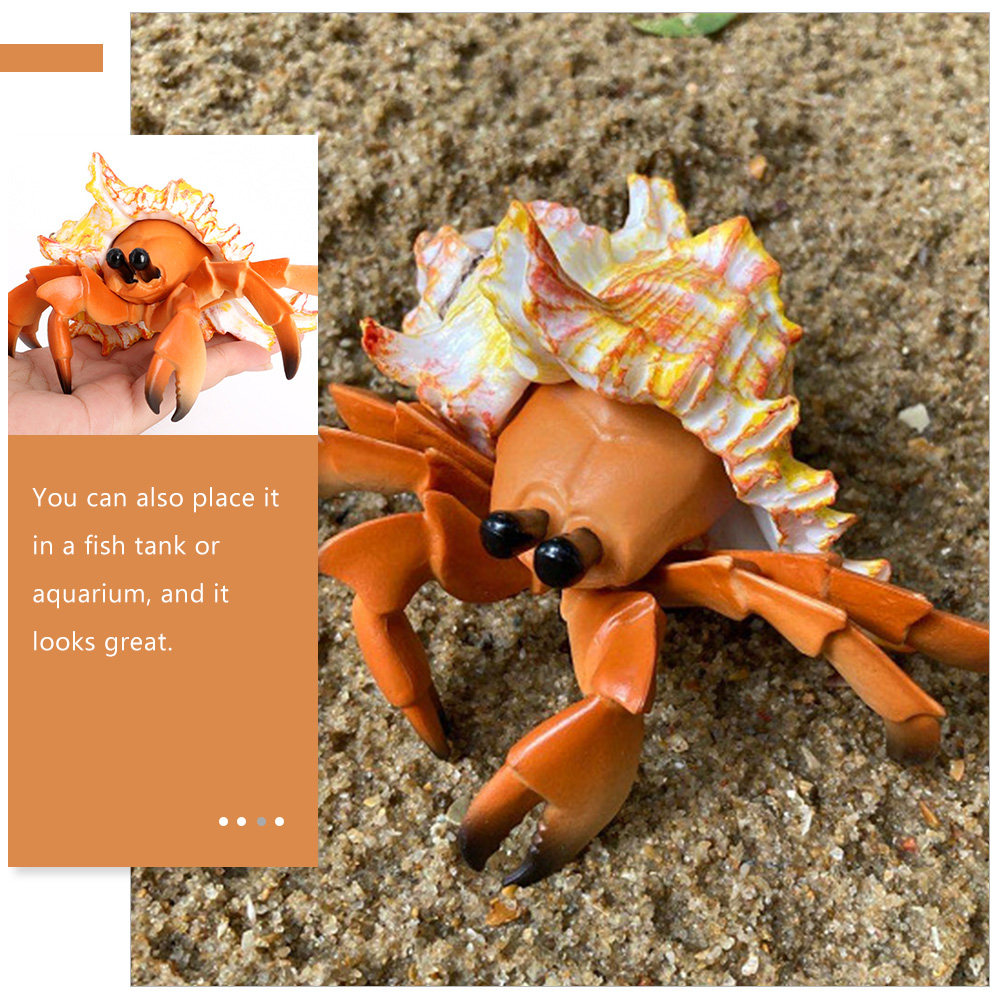 シミュレーションヤドカリカニ人工パグリアンカニ装飾品、子供向 - Marine Aquarium Hermit Crab のレビューと価格