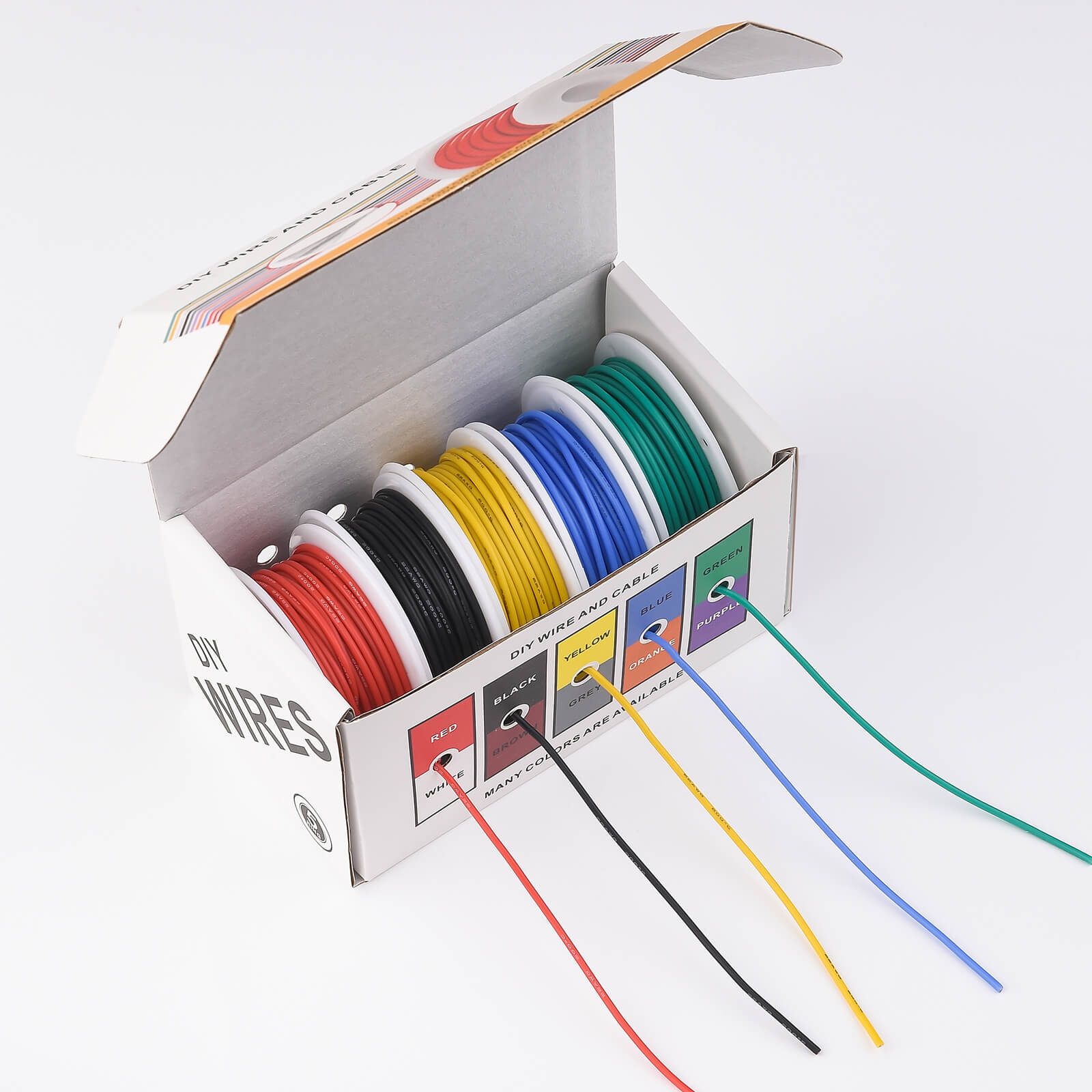 22 AWG シリコンワイヤーキット、5色 22ゲージ撚り線 - Marine Test Kit のレビューと価格